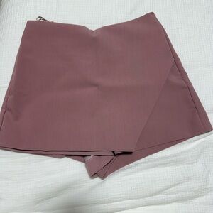 Zara Dusty Pink High-Waist Skort